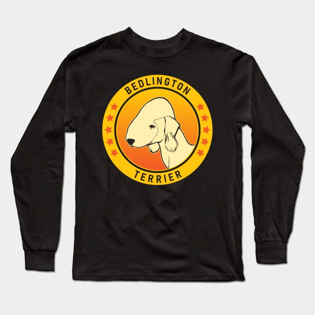 Bedlington Terrier Dog Portrait Long Sleeve T-Shirt by millersye